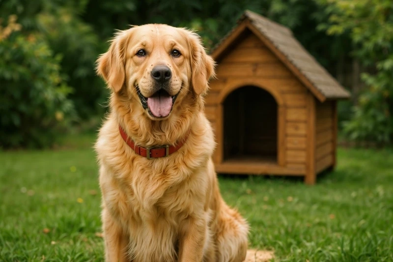 Dễ thương xỉu cùng chó Golden Retriever dễ thương