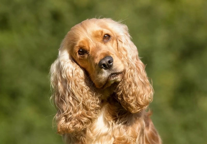 Lông xoăn tự nhiên của chó Cocker Spaniel lông xoăn