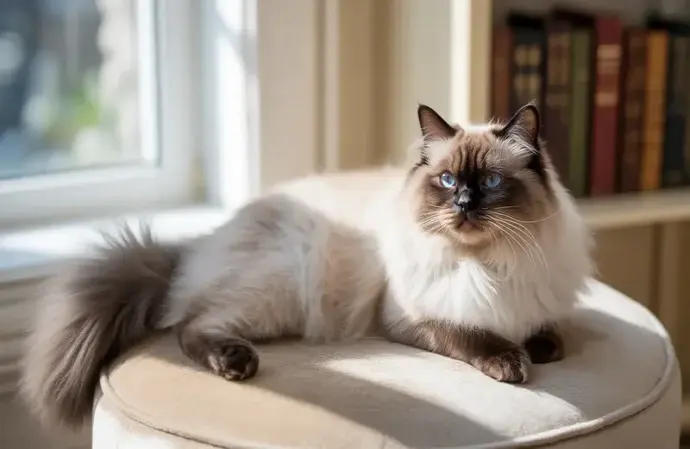 Hình ảnh Mèo Himalayan dễ thương khiến tim tan chảy